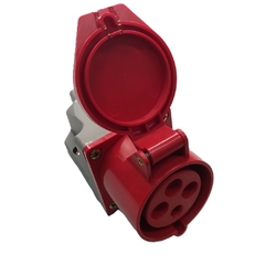 Tomada Sobrepor IP44 32A 3p+t 380/440Vca Vermelho 6h TSS-4206 - comprar online