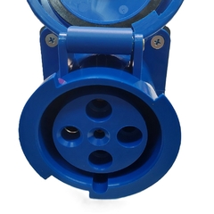 Tomada Sobrepor IP67 63A 3p+t 220/240Vca Azul 9h TSP-4509