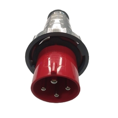 Plugue IP67 63A 3p+t 380/440Vca Vermelho 6h PLP-4576 - Eletrotécnica Vera Cruz