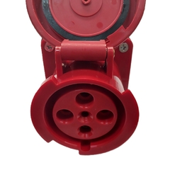 Tomada Sobrepor IP67 63A 3p+t 380/440Vca Vermelho 6h TSP-4506