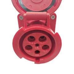 Tomada Sobrepor IP67 63A 3p+t+n 380/440Vca Verm 6h TSP-5506