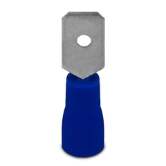 Terminal Pre Isolado Macho 6,3mm 1,50-2,50 mm² Azul 100 peças na internet