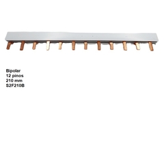 Barramento Pente Din 12 Polos Bipolar 80A - Eletrotécnica Vera Cruz