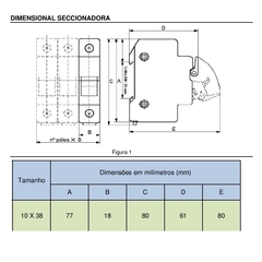 Seccionadora Unipolar 10x38 mm com Fusível Ultra Rápido na internet