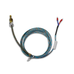 Termoelemento Tipo J 0-300oC Cabeçote 8mm 2 fios 4 metros - comprar online