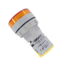 Voltímetro Digital 22mm 20-500Vca Amarelo - comprar online