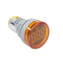 Voltímetro Digital 22mm 20-500Vca Amarelo - Eletrotécnica Vera Cruz