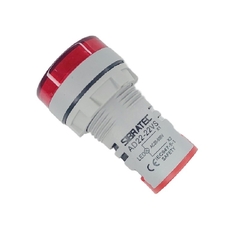 Voltímetro Digital 22mm 20-500Vca Vermelho - comprar online