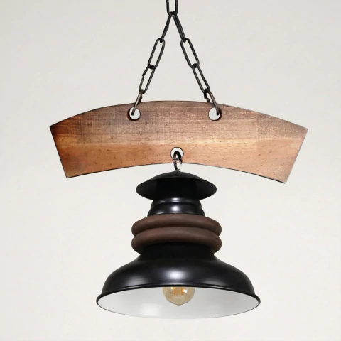 COLGANTE 1 LUZ CON CAMPANA MINI