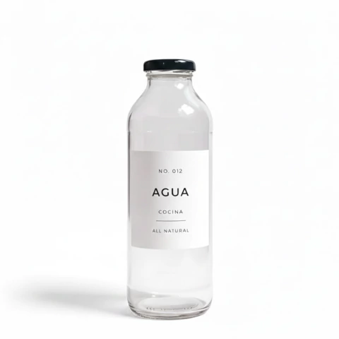 BOTELLA VIDRIO 1000 ml - Tienda Das Haus