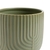 MACETA RAYAS CERAMICA VERDE 10X10 en internet