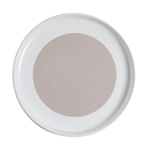 PLATO PLAYO DALIAN BLANCO Y BEIGE