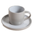 TAZA Y PLATO DALIAN BEIGE Y BLANCO - comprar online