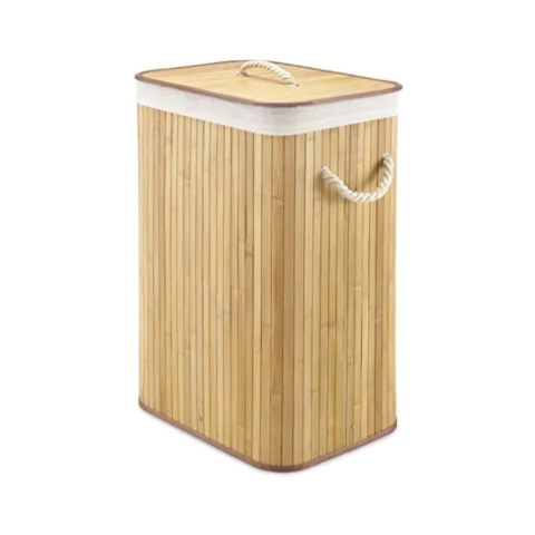 CESTO ROPA BAMBU RECTANGULAR