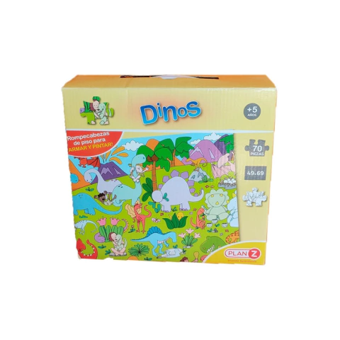 Rompecabezas 70P de piso Dinosaurios
