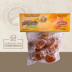 CARAMELOS DE MIEL, PROPÓLEO Y LIMÓN // x 12 unidades.