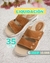 Sandalias de cuero con velcro y camara de arie Art. C109088 Marron en liquidacion a 35% Off - Comfort Gallery