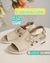 Sandalias de mujer de cuero con camara de aire Art. C109087 Natural en liquidacion 35% Off - Comfort Gallery