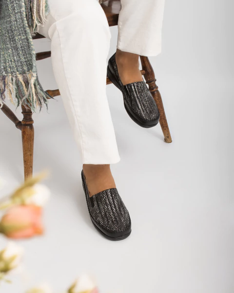 Zapatos de cuero Madrid Negro - comprar online