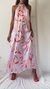 Vestido ELLIE hojas tono ROSA - LIBRANOS