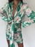 Vestido JACINTA estampado FLORES VERDES - comprar online