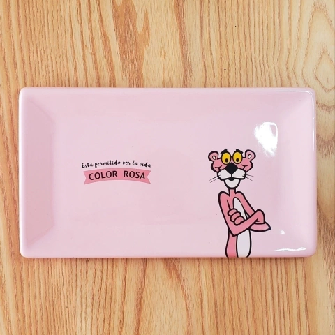 Plato /bandeja Pantera Rosa (rosa)