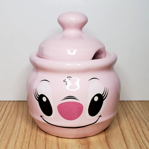 Azucarera rosa angel de stitch