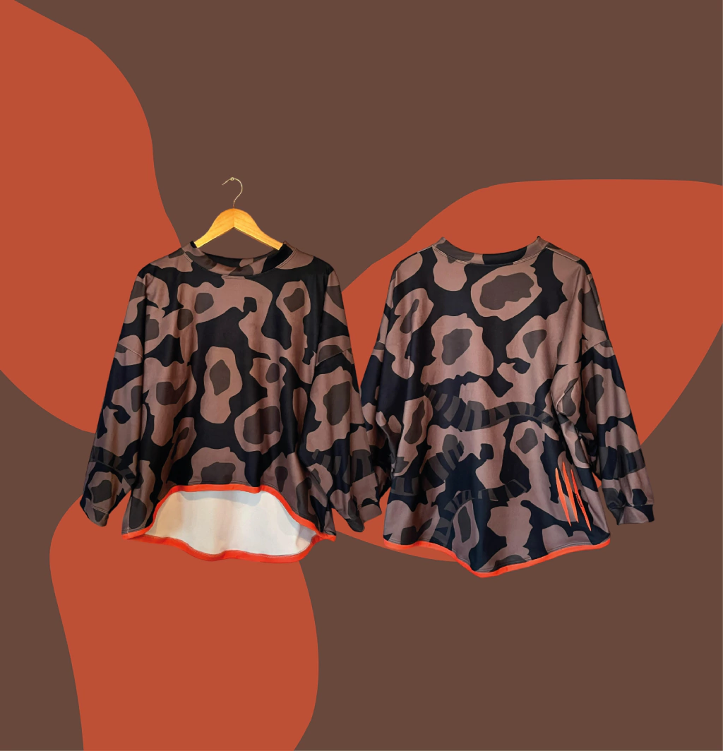 Buzo Kahlo - Animal Brown + Cuellito Sorpresa