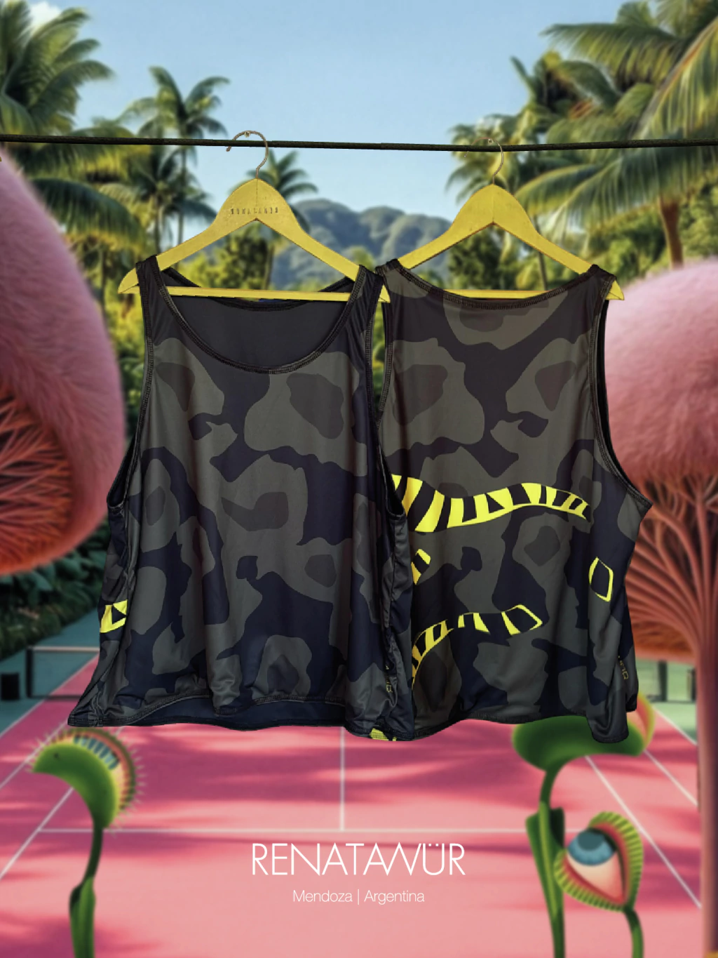 Remera Reversible Deportiva-Animal Bosque