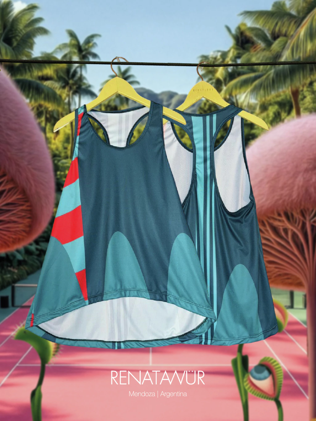 PREVENTA Musculosa Deportiva- Tangerine