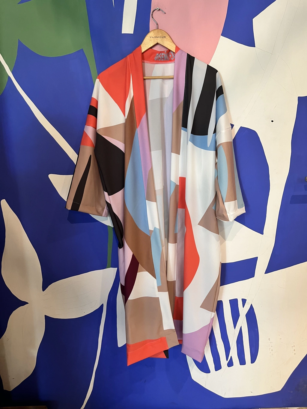 Kimono carnaval tostado y rosa