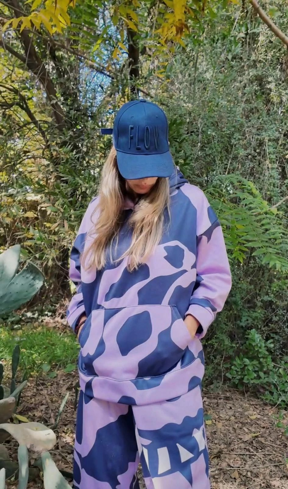 Buzo Over Corto-Animal Lila