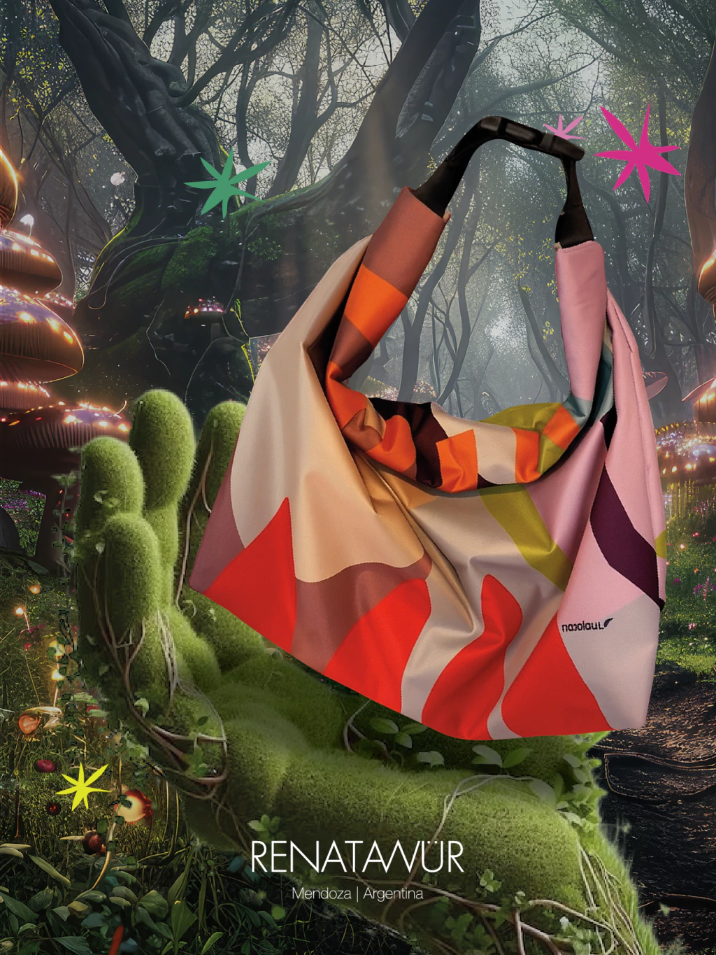 Bolso Baguette- Neutro