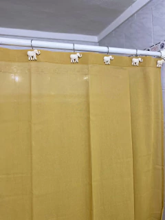 Cortina de Baño en Gasa de Algodón 180X200 OJAL - comprar online