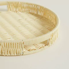 SET X 3 BANDEJAS REDONDAS DE PP BEIGE 36/32/28 CM - comprar online