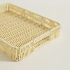 SET X 3 BANDEJAS RECT DE PP BEIGE 31X21 / 35X25 / 39X30 CM - comprar online