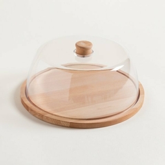 CAMPANA ACRILICO BASE MADERA 29X14,5 CM en internet