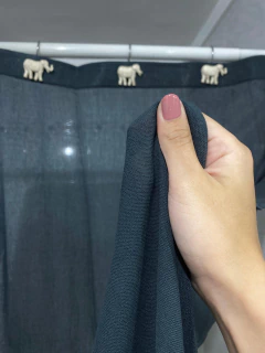 Cortina de Baño en Gasa con Ojales - Metzi Deco