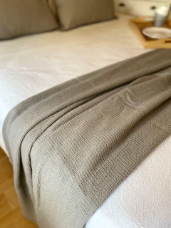 Manta Waffle KING 100x260 CM (varios colores) - Metzi Deco