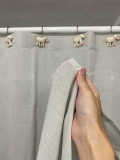 Cortina de Baño en Gasa de Algodón 230x230 OJAL