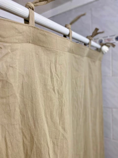 Cortina de Baño con Tiritas para atar en internet