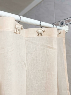 Cortina de Baño en Gasa de Algodón 230x230 OJAL - comprar online