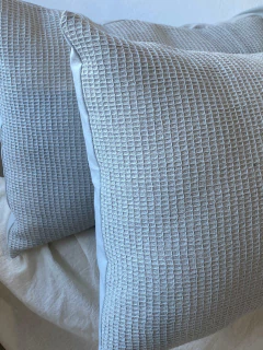 Funda de almohadon Waffle Tusor - Metzi Deco