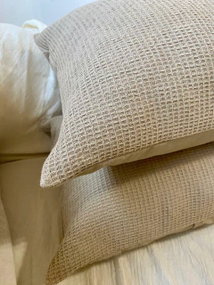 Funda de almohadon Waffle Tusor - tienda online