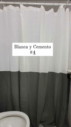 Cortina de baño Combinadas 180x200 cm OJAL - comprar online