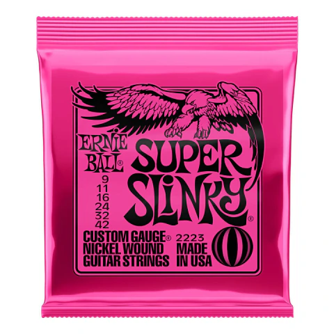 Ernie Ball Regular Slinky. Encordado para guitarra eléctrica. Tono balanceado y clásico - comprar online