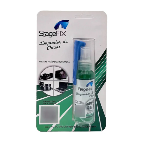 Stage Fix LC60. Limpiador de chasis multisuperficie. Limpieza segura para electrónica