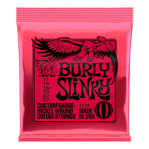 Ernie Ball Regular Slinky. Encordado para guitarra eléctrica. Tono balanceado y clásico en internet