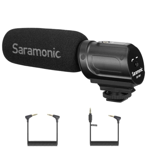 Saramonic SR-PMIC1. Micrófono direccional para cámara. Audio limpio sin baterías