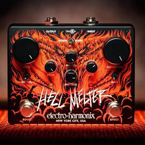 Electro Harmonix Hell Melter. Distorsión metal extrema con EQ paramétrico y noise gate